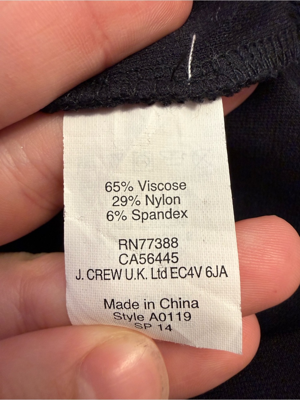 J. Crew Sleeveless Navy Blue Midi Dress with Subtle Banding - Picture 5 of 5